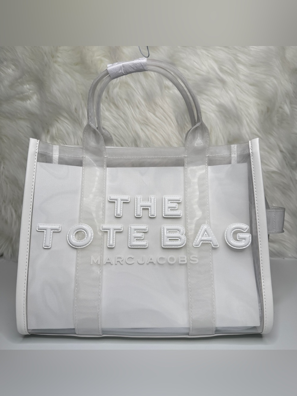 Marc Jacob’s Women’s The Mesh Medium Tote Bag - White - Picture 9 of 16
